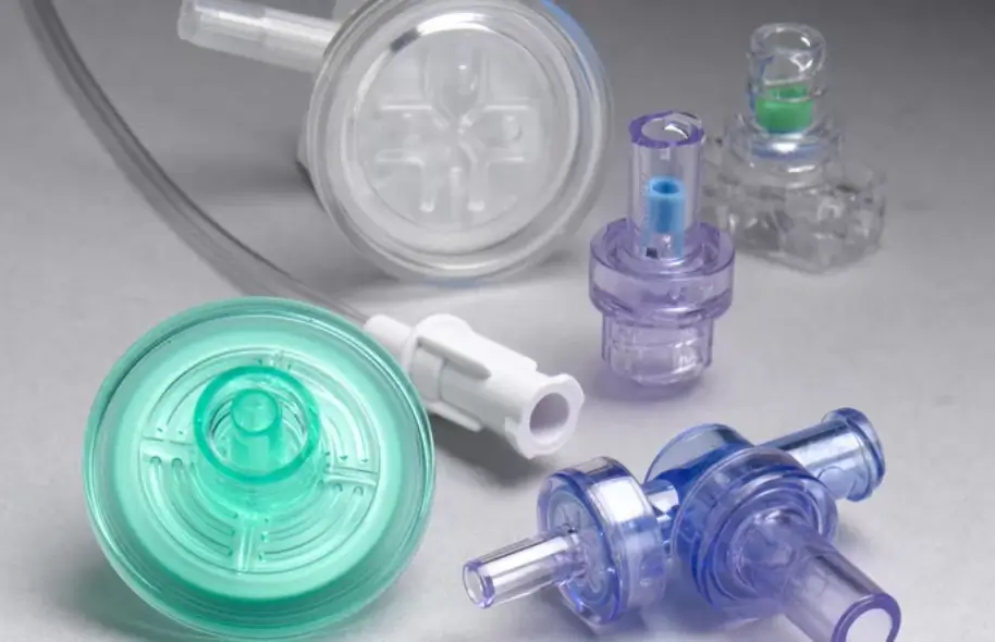 Medical consumables such as IV filters, connections, tube connectors, etc.
