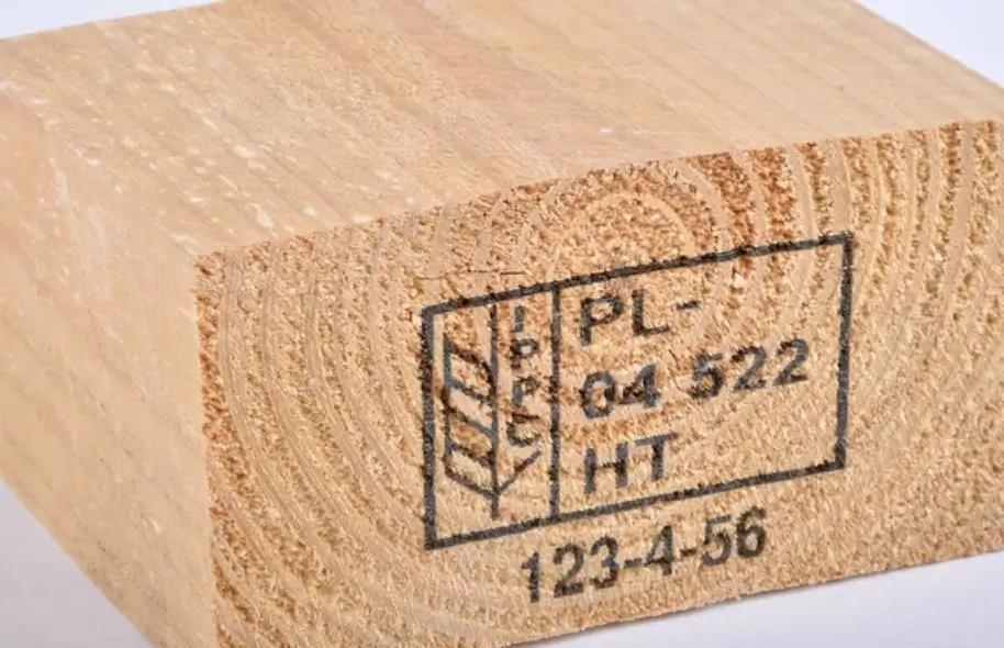 Pallet labeling for IPPC logo
