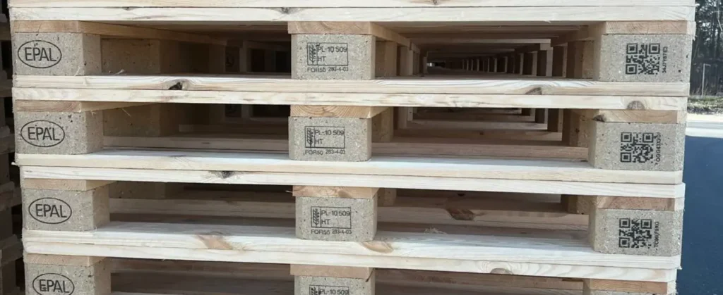 Pallet marking via inkjet printer