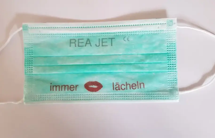 Respirators marked with REA JET HR