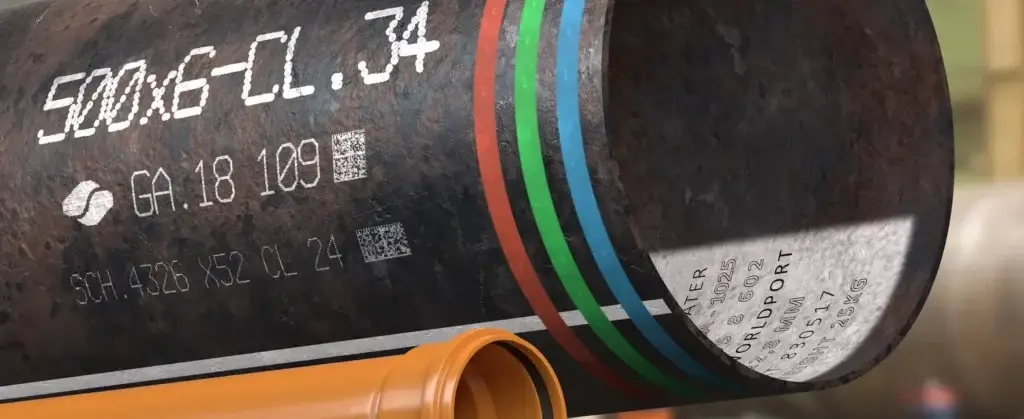 Marking gives each pipe an identity