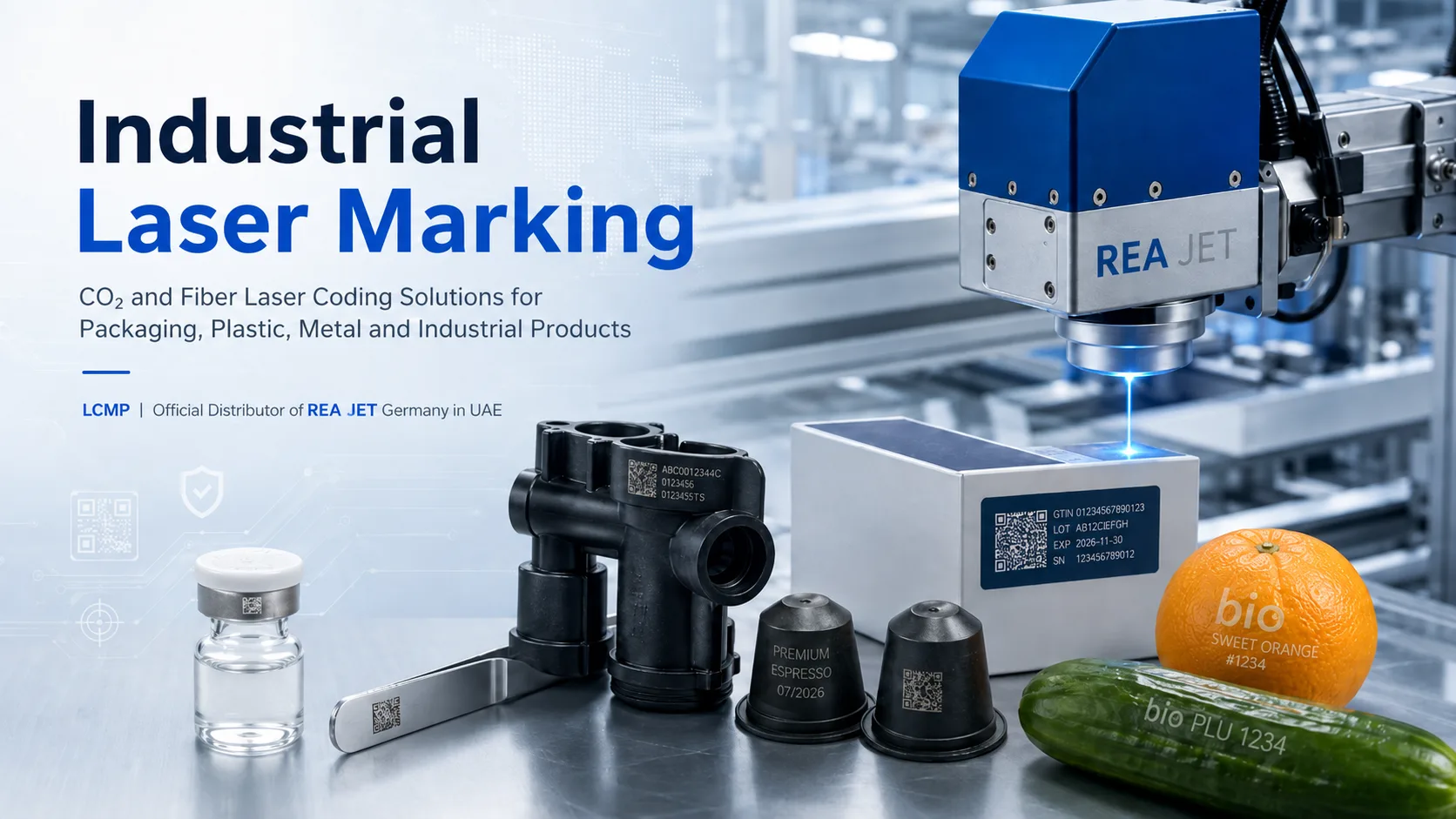 Industrial Laser Marking in UAE: CO₂ and Fiber Laser Coding Solutions for Packaging, Plastic, Metal and Industrial Products