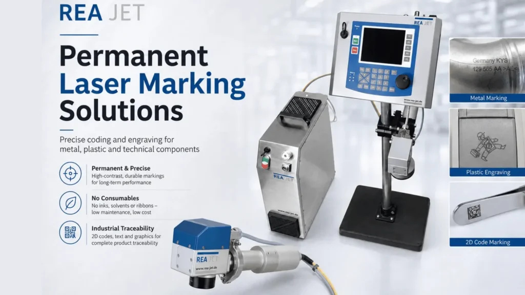 Permanent Laser Coding and Marking with REA JET FL Fiber Laser